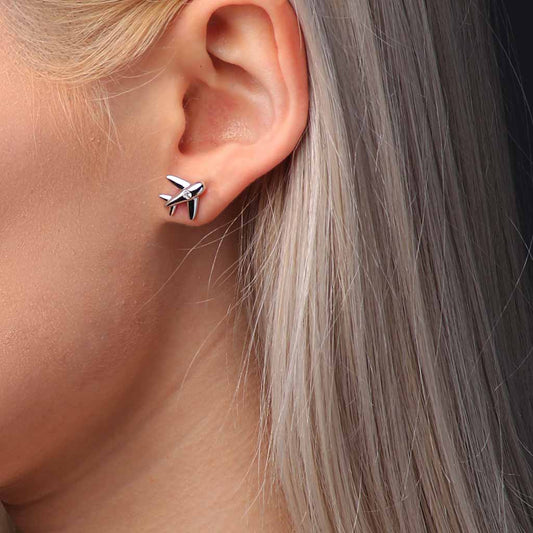 Cercei avion argint 925 cu filet-ARP5012C