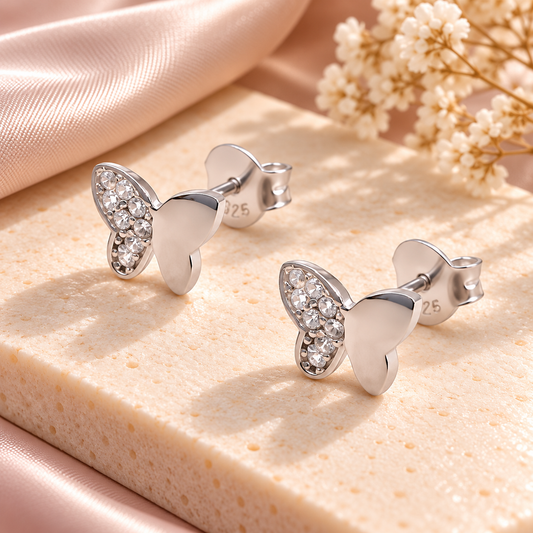 Cercei fluture Argint 925 cu zirconii-ARPCE1027
