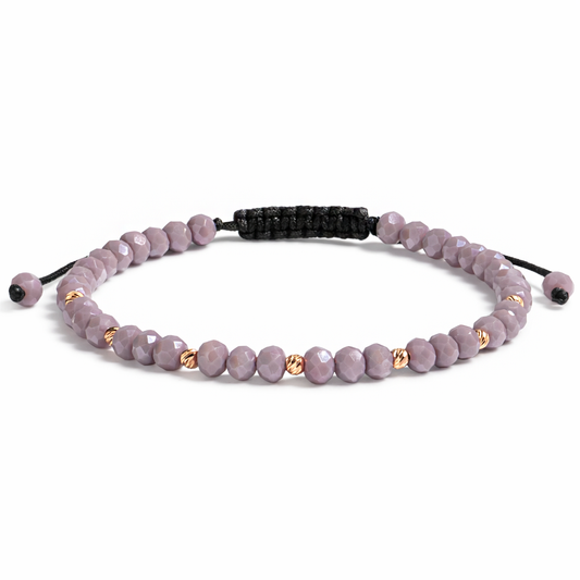 bratara aur 14k dama reglabila cristale lila