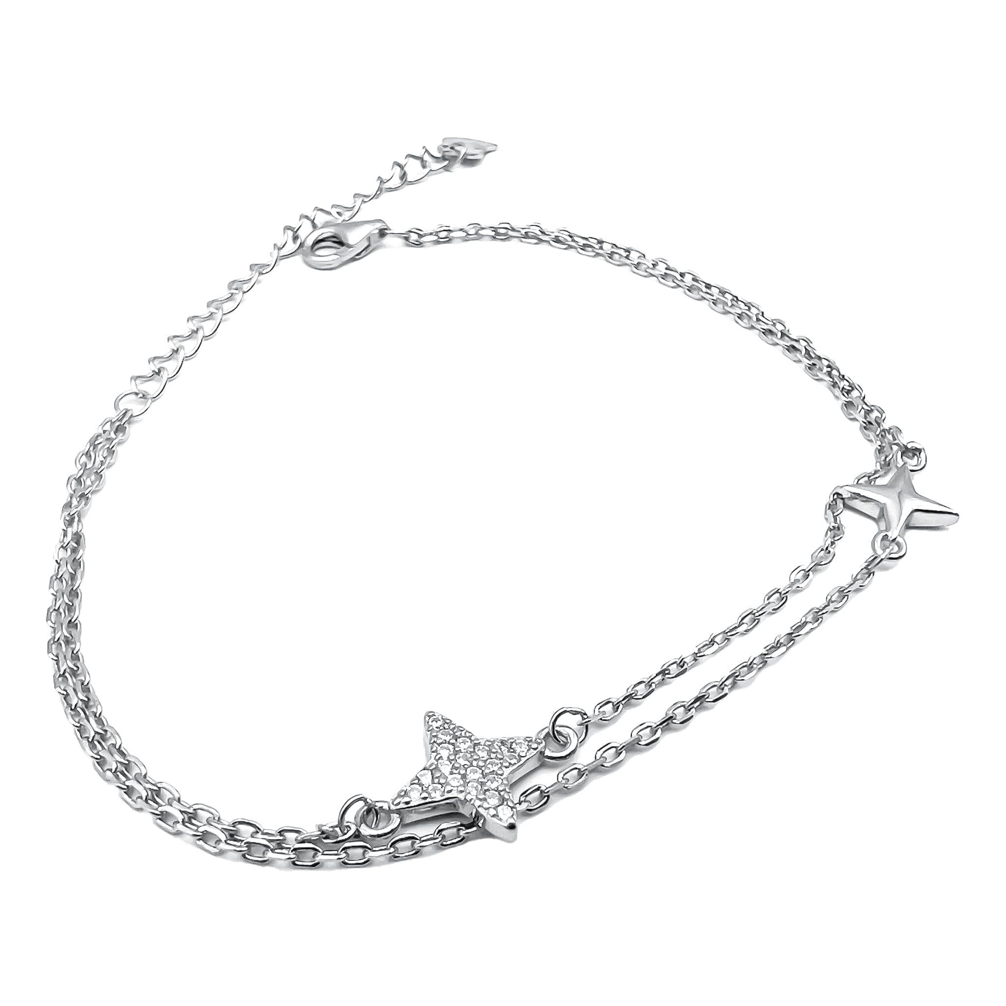 Bratara Stea cu Lant dublu Argint 925 - ARP6070C