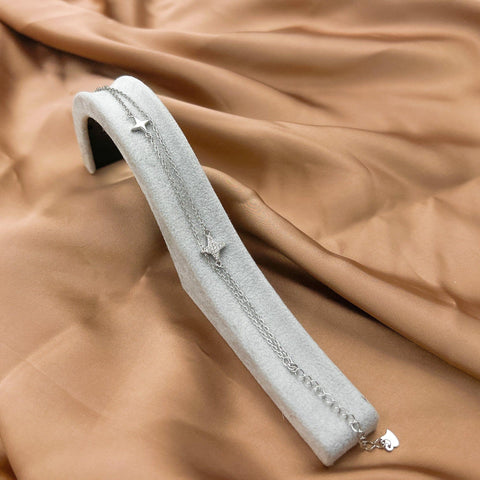 Bratara Stea cu Lant dublu Argint 925 - ARP6070C