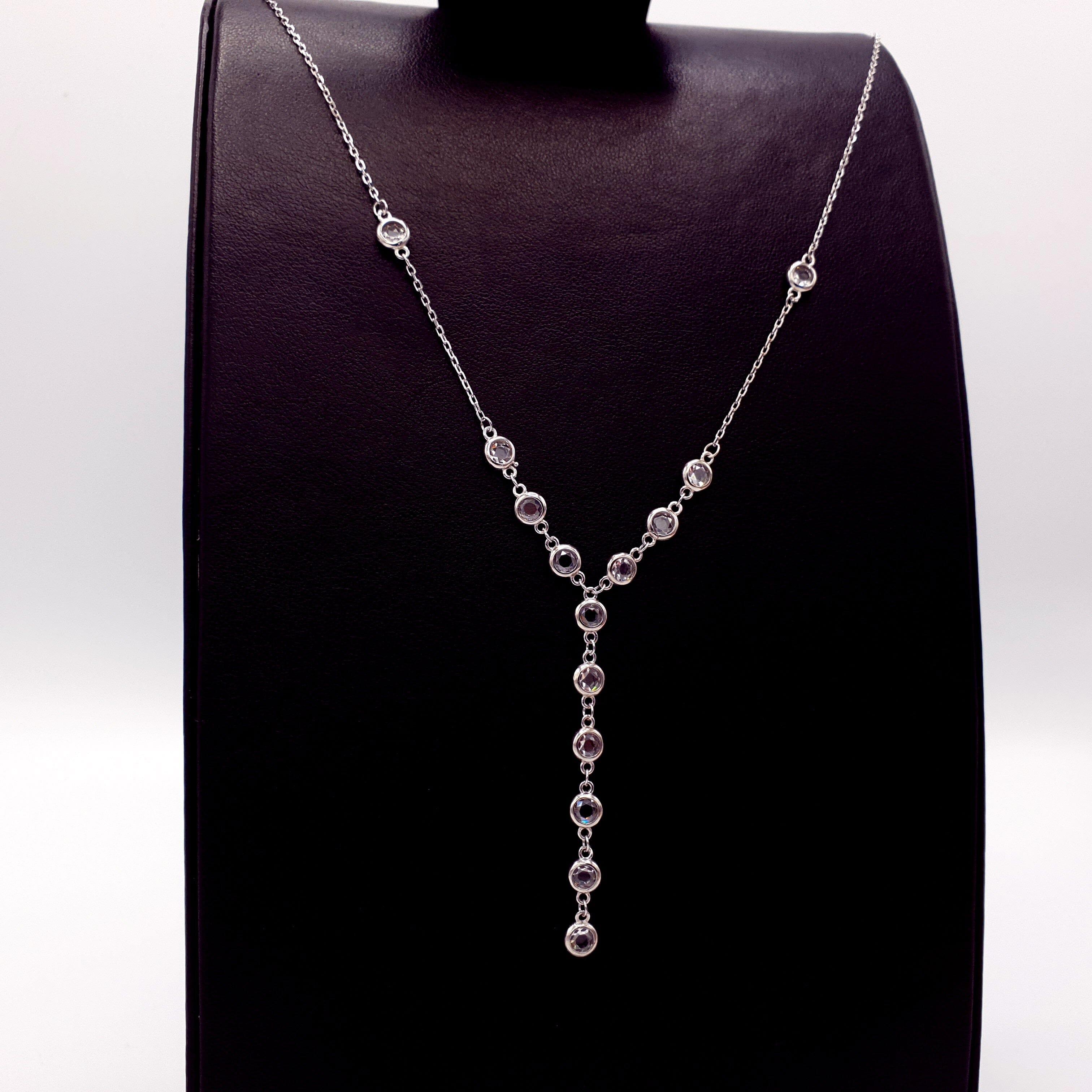 Colier din Argint, multiple pietre Zirconiu - CO1023