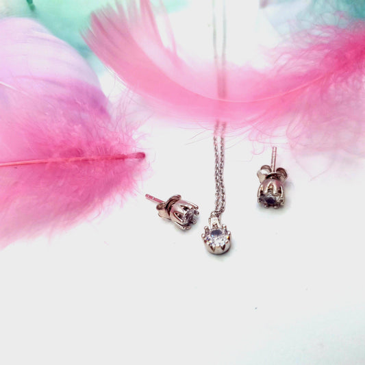 Set din Argint, Colier cu cercei - ARP110