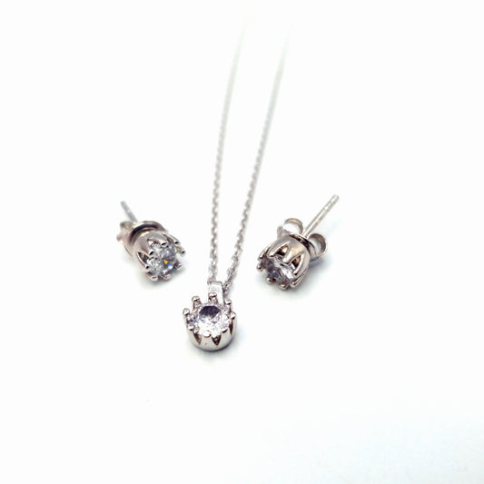 Set din Argint, Colier cu cercei - ARP110